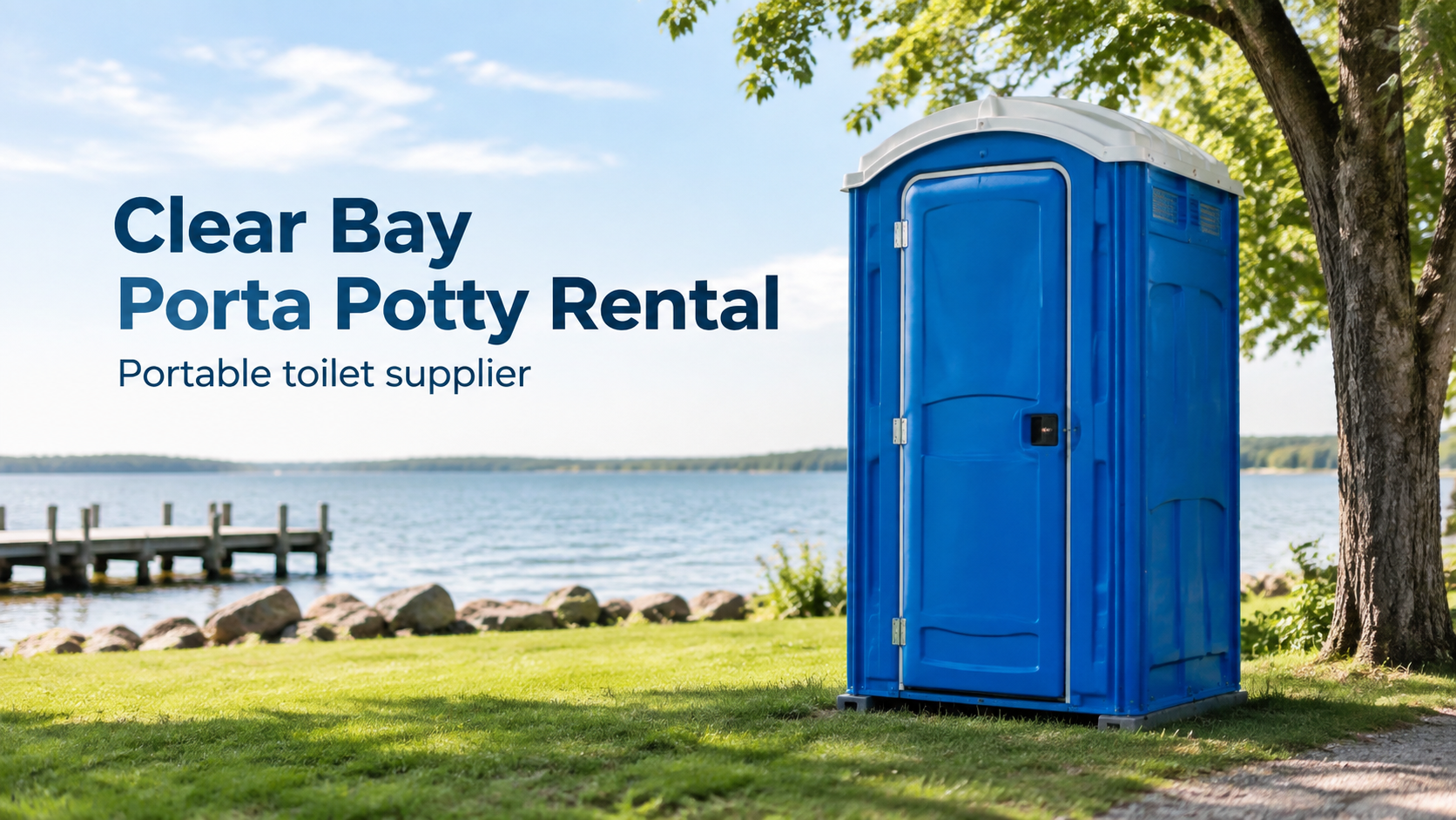 Portable restroom rental unit